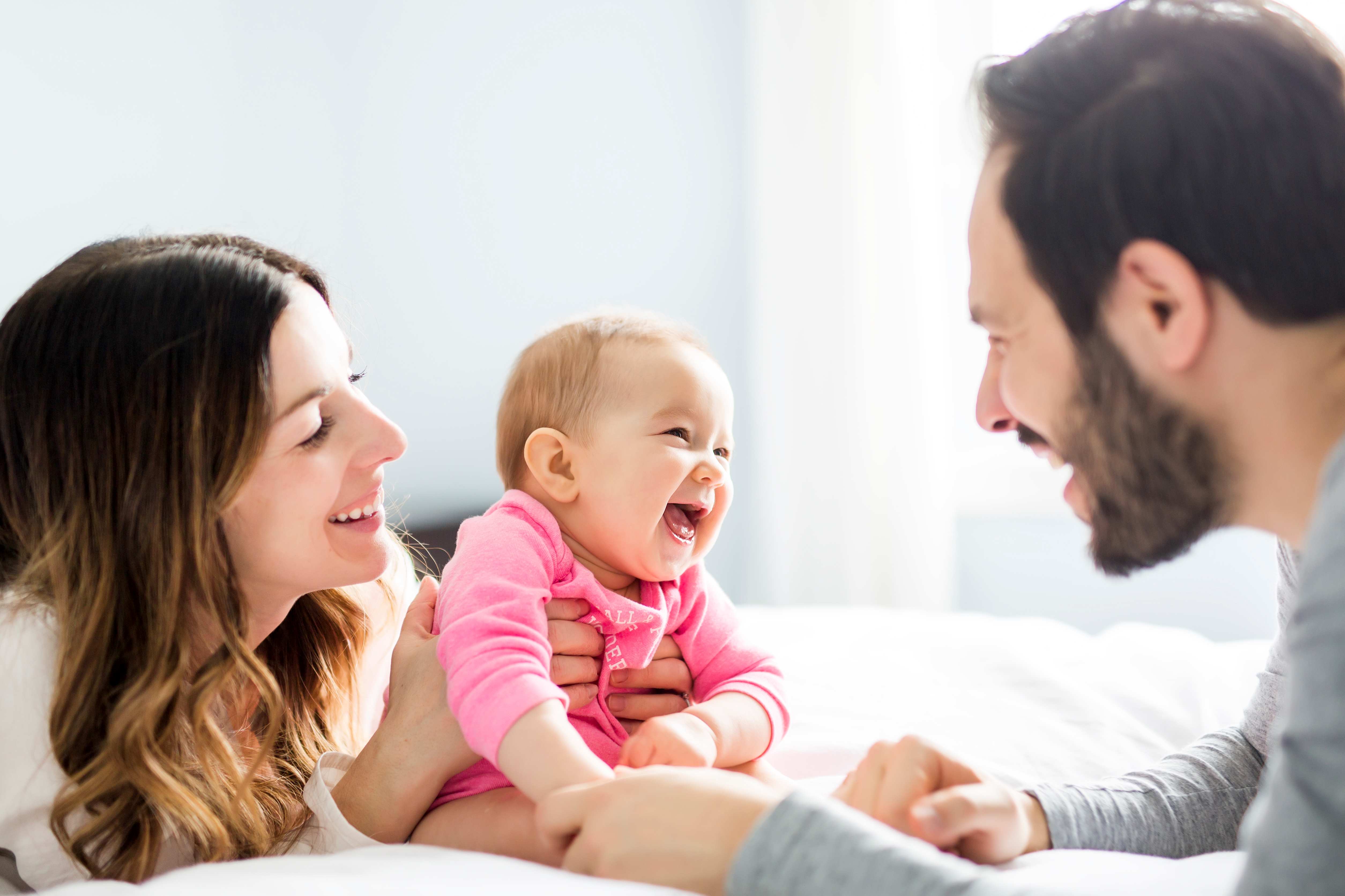 baby with parents